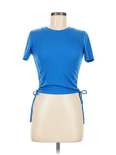 Pre-owned Zara Active T-shirt In Blue