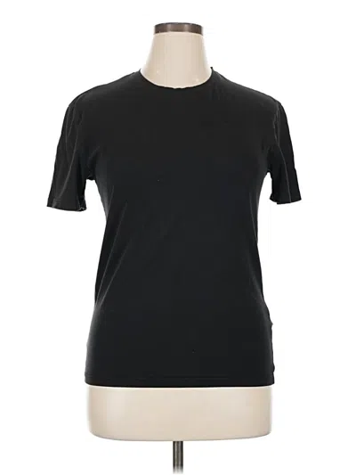 Pre-owned Zara Active T-shirt In Black