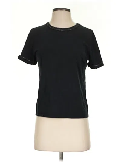 Pre-owned Zara Active T-shirt In Black