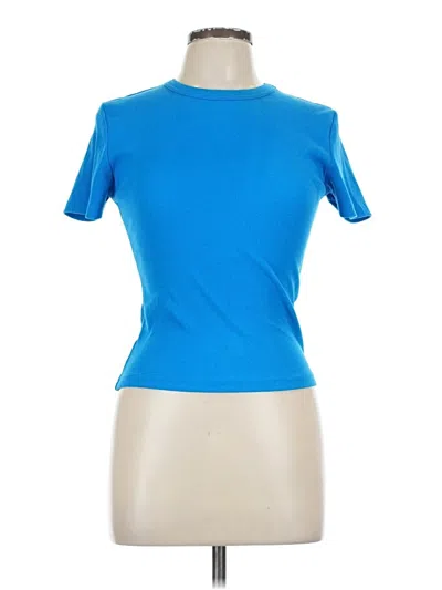 Pre-owned Zara Active T-shirt In Blue