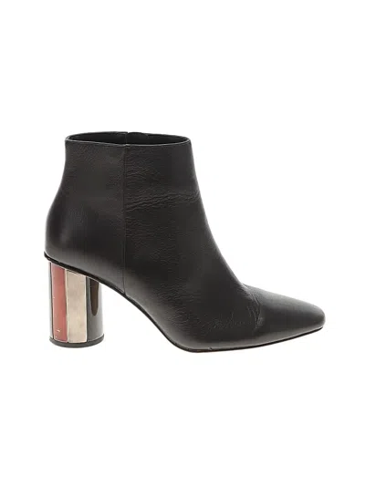 Pre-owned Zara Ankle Boots In Black