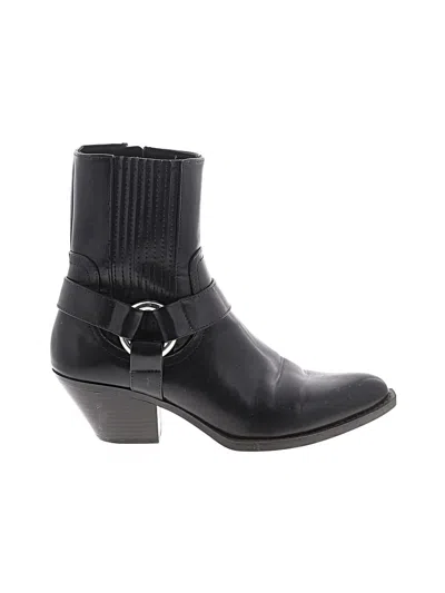 Pre-owned Zara Ankle Boots In Black
