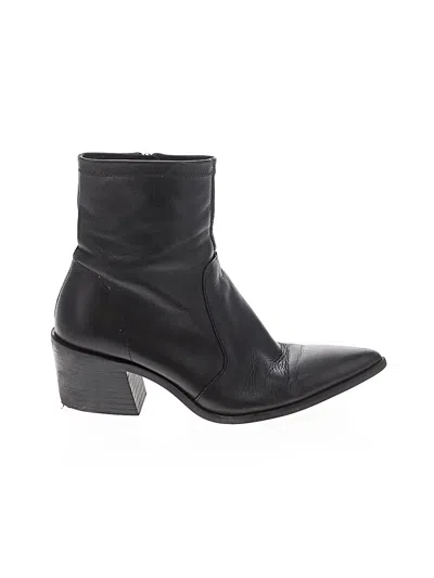 Pre-owned Zara Ankle Boots In Black