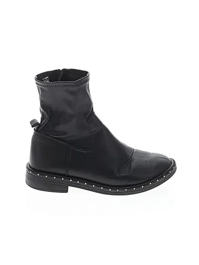 Pre-owned Zara Kids' Ankle Boots In Black