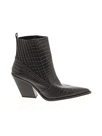 Pre-owned Zara Ankle Boots In Black
