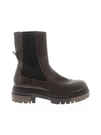 Pre-owned Zara Ankle Boots In Brown