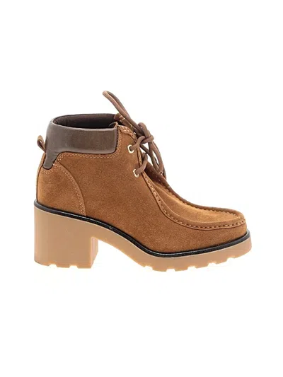 Pre-owned Zara Ankle Boots In Brown