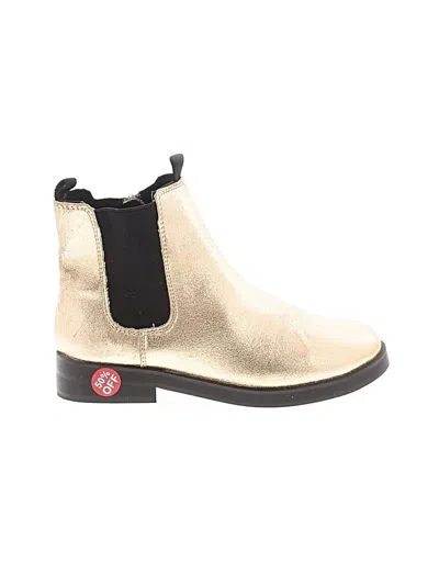 Pre-owned Zara Ankle Boots In Gold