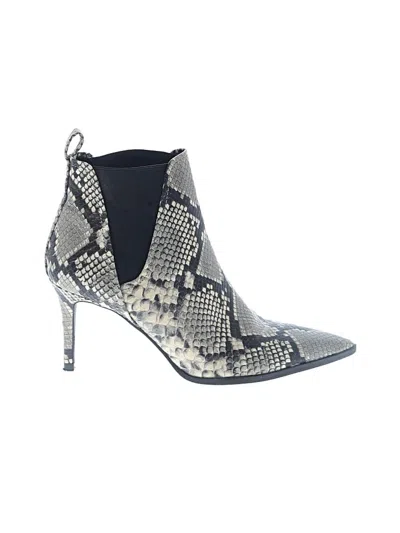 Pre-owned Zara Ankle Boots In Gray