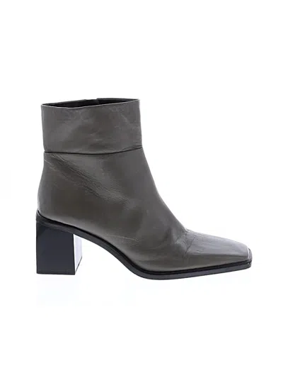 Pre-owned Zara Ankle Boots In Gray