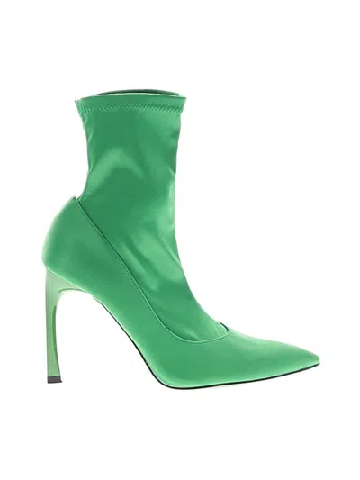 Pre-owned Zara Ankle Boots In Green