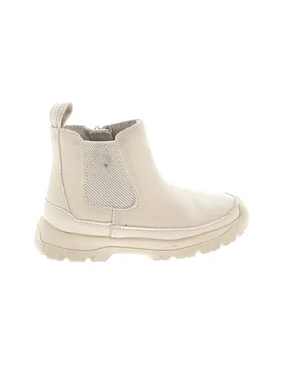 Pre-owned Zara Kids' Ankle Boots In Ivory