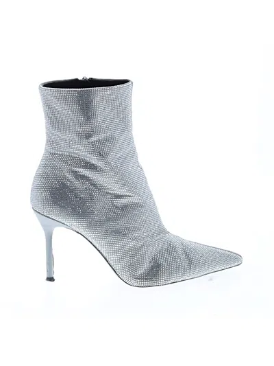 Pre-owned Zara Ankle Boots In Silver