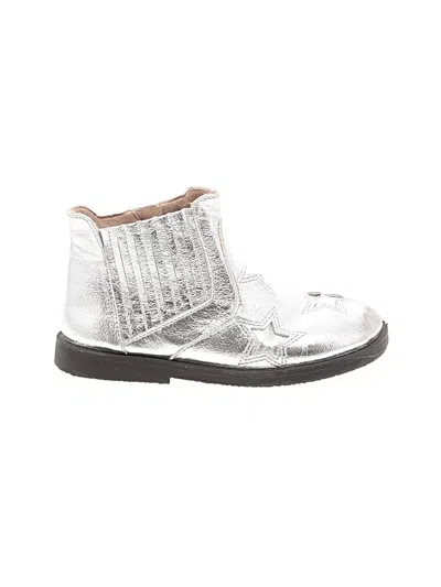 Pre-owned Zara Kids' Ankle Boots In Silver