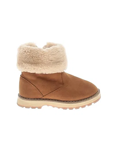 Pre-owned Zara Kids' Ankle Boots In Tan