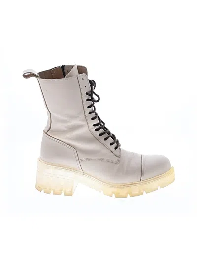 Pre-owned Zara Ankle Boots In White