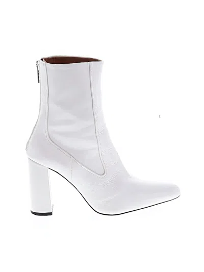 Pre-owned Zara Ankle Boots In White