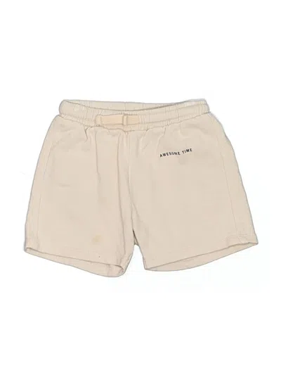 Pre-owned Zara Kids' Athletic Shorts In Tan