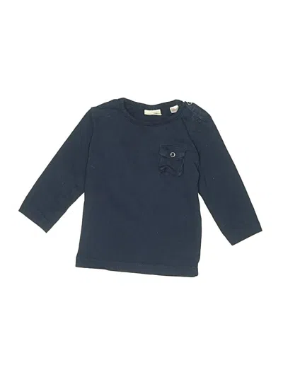 Pre-owned Zara Baby Babies' 3/4 Sleeve T-shirt In Blue
