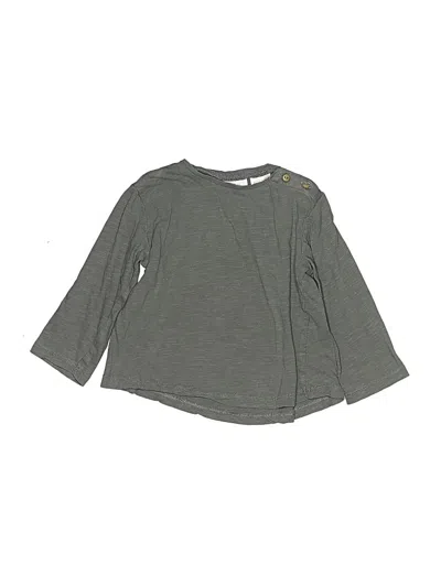 Pre-owned Zara Baby Kids' 3/4 Sleeve T-shirt In Gray