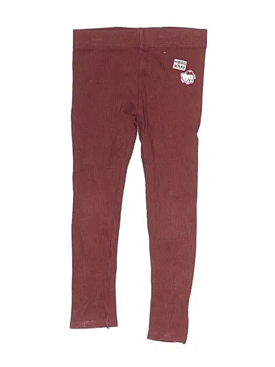Pre-owned Zara Baby Kids' Casual Pants In Burgundy