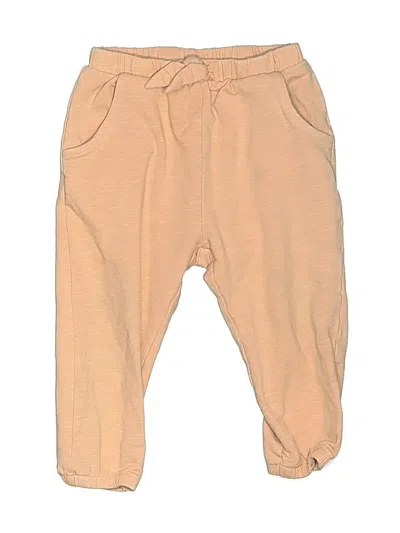 Pre-owned Zara Baby Kids' Casual Pants In Tan