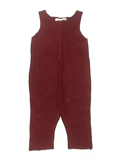 Pre-owned Zara Baby Kids' Dress In Burgundy