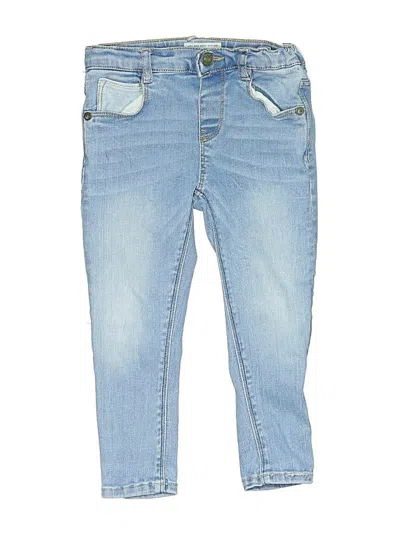 Pre-owned Zara Baby Kids' Jeans In Blue