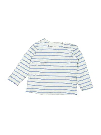 Pre-owned Zara Baby Babies' Long Sleeve Henley Shirt In Blue