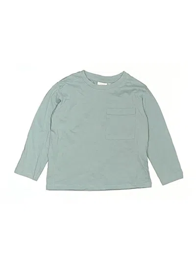 Pre-owned Zara Baby Kids' Long Sleeve T-shirt In Teal