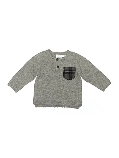 Pre-owned Zara Baby Babies' Pullover Sweater In Gray