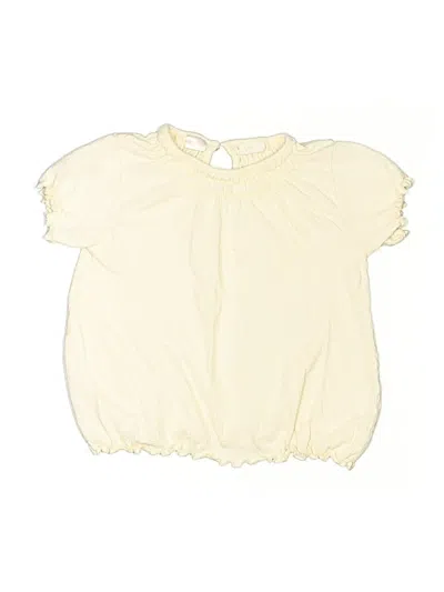 Pre-owned Zara Baby Kids' Short Sleeve Blouse In Ivory