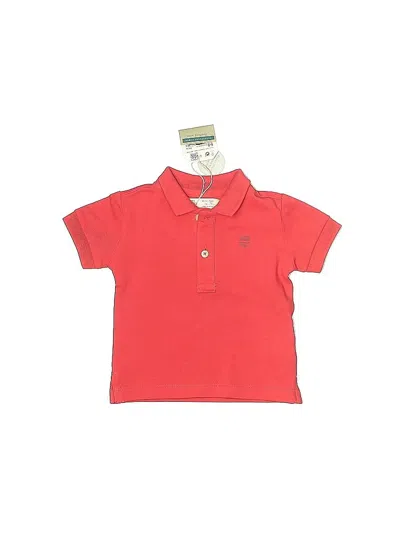 Pre-owned Zara Baby Babies' Short Sleeve Polo Shirt In Red