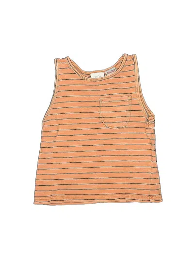 Pre-owned Zara Baby Kids' Sleeveless T-shirt In Orange