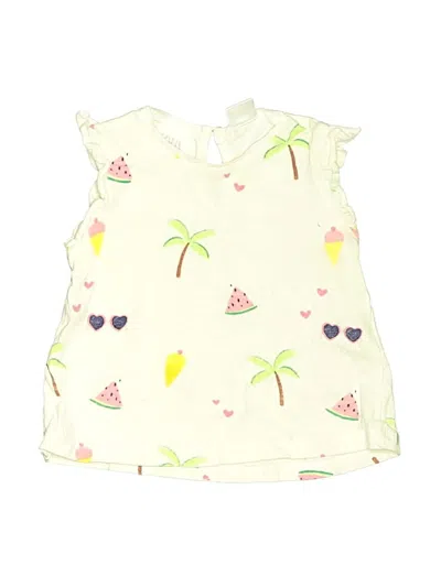 Pre-owned Zara Baby Babies' Sleeveless T-shirt In White