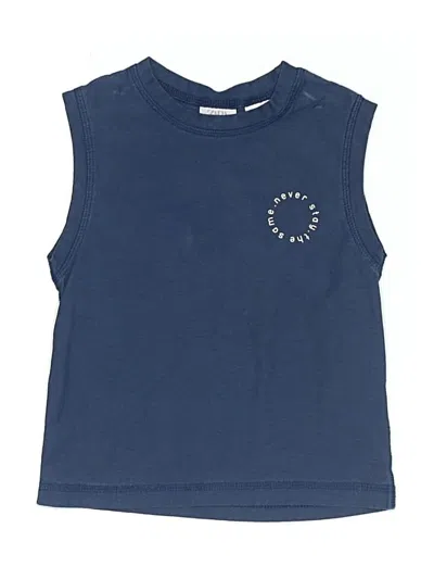 Pre-owned Zara Baby Kids' Sleeveless T-shirt In Blue
