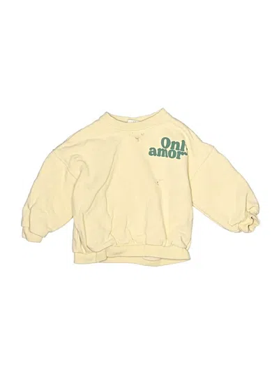 Pre-owned Zara Baby Kids' Sweatshirt In Yellow