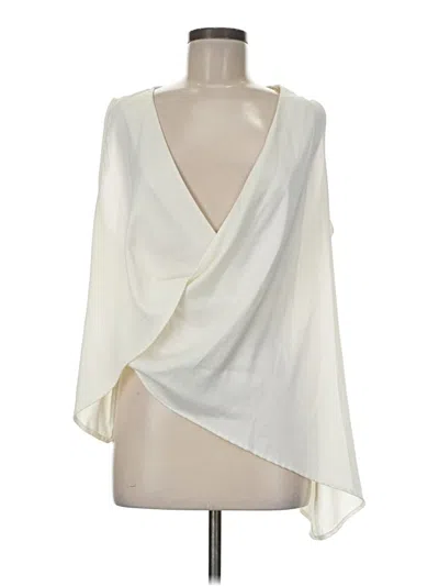 Pre-owned Zara Basic 3/4 Sleeve Blouse In White