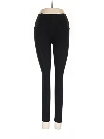 Pre-owned Zara Basic Active Pants In Black