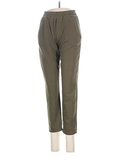 Pre-owned Zara Basic Active Pants In Green