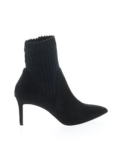 Pre-owned Zara Basic Ankle Boots In Black