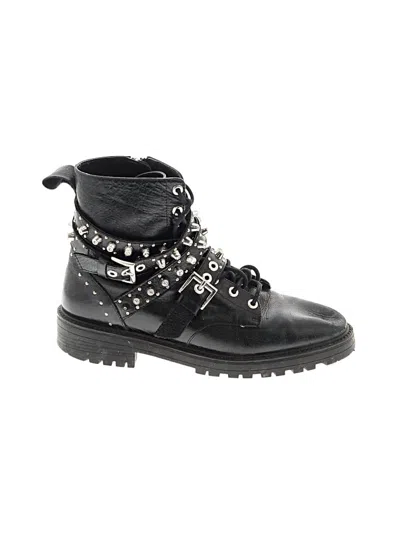 Pre-owned Zara Basic Ankle Boots In Black