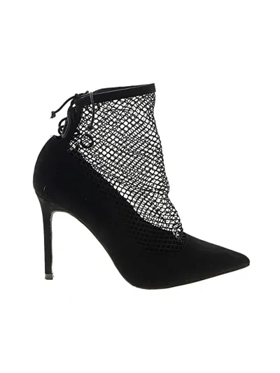 Pre-owned Zara Basic Ankle Boots In Black
