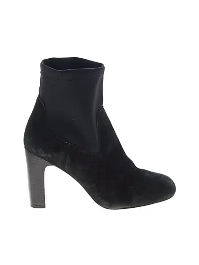 Pre-owned Zara Basic Ankle Boots In Black
