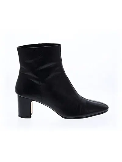 Pre-owned Zara Basic Ankle Boots In Black