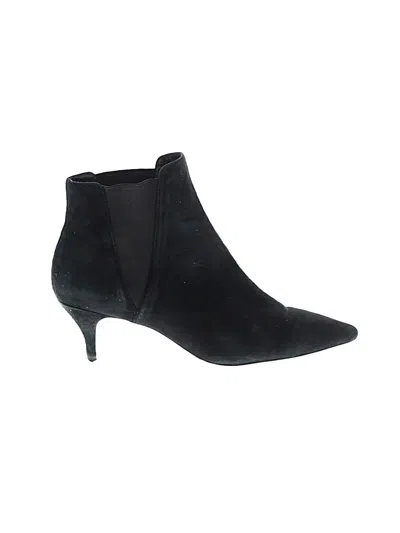 Pre-owned Zara Basic Ankle Boots In Black