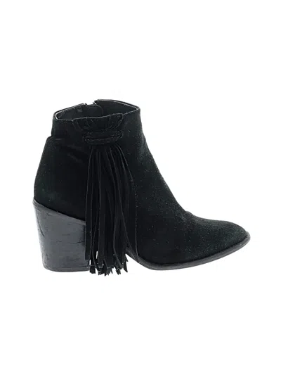 Pre-owned Zara Basic Ankle Boots In Black