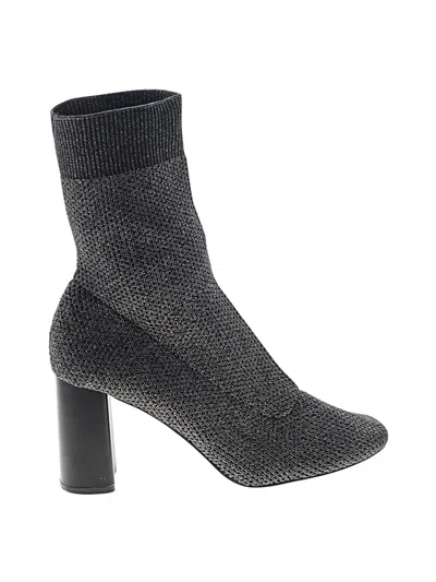 Pre-owned Zara Basic Ankle Boots In Gray
