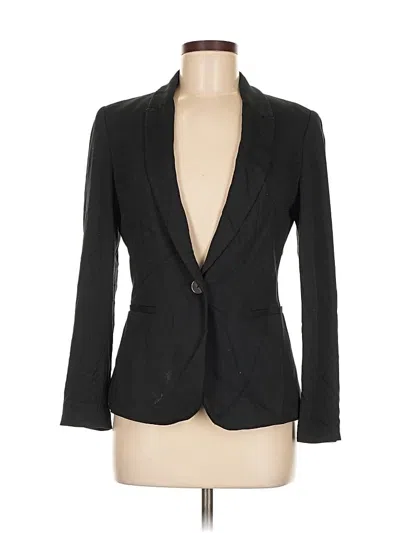 Pre-owned Zara Basic Blazer Jacket In Black