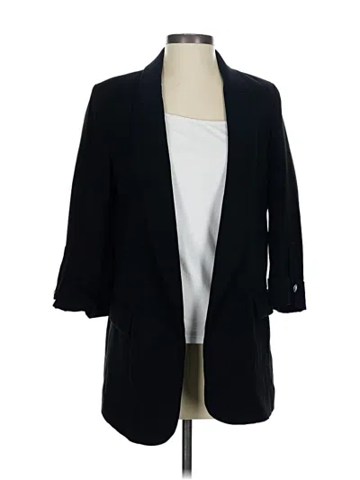 Pre-owned Zara Basic Blazer Jacket In Black